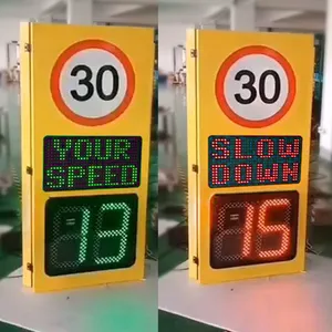 إشارة الحد الأقصى للسرعة لرادار vms الشمسي led إشارات المرور علامة سرعة الرادار - Product Image 4
