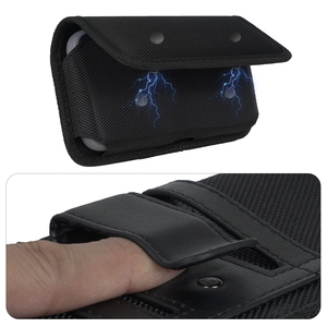 Étui magnétique vertical en nylon pour iPhone, étui de transport pour téléphone portable avec clip ceinture, <span class=keywords><strong>pochette</strong></span> pour <span class=keywords><strong>Samsung</strong></span> S24 S25 A51 S20 <span class=keywords><strong>S10e</strong></span> A20 - Product Image 5