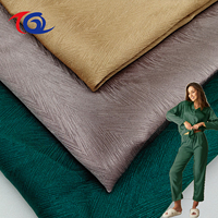 Textiles floraux à bas prix élastique Rose Polyester Jacquard brocart Satin tissu extensible conception pour les vêtements des filles