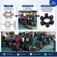 Couplage flexible à six lobes en polyuréthane, amortisseur de vibrations, insert moulé en caoutchouc pour machine industrielle