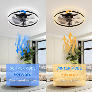 <b>Ceiling</b> Fan with <b>Light</b> Crystal Dimmable color brightness 6-Speed Quiet DC Motor with APP&<b>Remote</b> <b>Control</b> for living room bedroom - Product Image 4