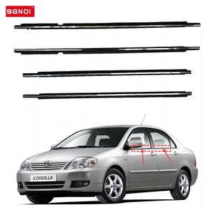 Joint d'étanchéité en caoutchouc pour fenêtre de porte extérieure de voiture, bande de caoutchouc, kit de joint d'étanchéité contre les intempéries, joint de vitre pour <span class=keywords><strong>Toyota</strong></span> Corolla 2003-2007 - Product Image 1