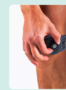 Genouillère de sport portable avec logo personnalisé, sangle rotulienne réglable, protection du ménisque pour la course, la randonnée et la gym - Product Image 2