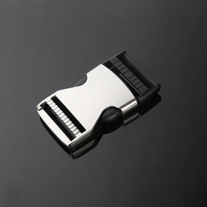Metal Sliding Buckle Silver Black Durable For Bags <b>Backpacks</b> Waist <b>Straps</b> Adjustable Buckles - Product Image 1