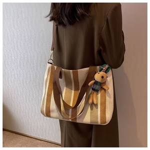 Nuevo Bolso de Hombro Moderno, Estilo Urbano, Gran Capacidad, Textura de Lona, Bolso Tote de Mano, Minimalista, Casual - Product Image 3