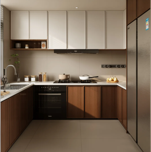 Armoire murale compacte, petite armoire de cuisine, étagère à épices, <span class=keywords><strong>placard</strong></span> pour studio - Product Image 3