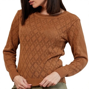 Suéter de Moda para Mujer de Alta Calidad, Manga Larga, Tejido de Punto, Suéter Cómodo, Proveedor de Prendas de Punto de Calidad de BD - Product Image 5