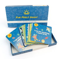 Cartes de jeu en papier écologiques durables imprimées sur mesure avec boîte à couvercle et base pour enfants - Personnalisables