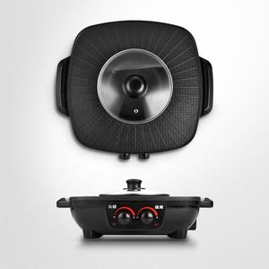 Parrilla Eléctrica Cuadrada 2 en 1 Andong New Korean Bbq, Plancha de Asar sin Humo con Olla Caliente, Plancha Eléctrica para Cocinar, Máquina para Asar con Olla Caliente - Product Image 2