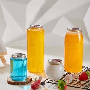 Boîte en plastique transparente de 330 ml avec logo personnalisé et anneau de traction pour les boissons gazeuses, les jus de fruits et l'emballage des boissons - Product Image 6