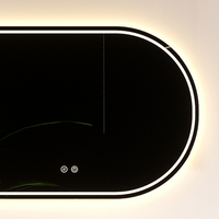 Meuble de salle de bain moderne en aluminium aérospatial avec comptoir en marbre naturel et miroir LED intelligent mural pour appartements, hôtels et villas