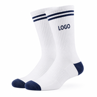 Chaussettes de sport pour jeunes et adultes avec logo personnalisé, respirantes, pour la course à pied et l'entraînement, 100% coton, antibactériennes, OEM ODM