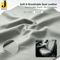 Cuir silicone extensible texturé 3D métallisé Jemery pour sièges intérieurs de voiture et tapis de sol - Toucher premium résistant à l'abrasion