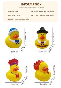 เป็ดยางสำหรับรถจี๊ป ขนาด 2 นิ้ว เป็ดลอยน้ำสำหรับของเล่นในอ่างอาบน้ำ ของชำร่วยงานปาร์ตี้ วันเกิด เวลาอาบน้ำ - Product Image 6