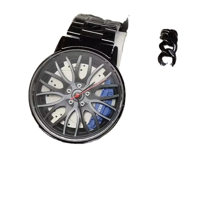 Orologi da uomo orologi al quarzo con ruota auto bracciale e