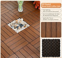 Losetas de Plástico PP para Exterior, Diseño de Adoquín, Ecológicas, para Terraza, Jardín, Balcón