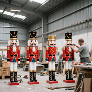 Assiettes de Noël en fibre de verre Costume de père Noël en plastique <span class=keywords><strong>Casse</strong></span>-<span class=keywords><strong>noisette</strong></span> en fibre de verre - Product Image 1