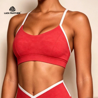Luckpanther Beliebtes Design Anti-Roll-Taillenband Atmungsaktive Dehnbare Trainings-Yogabekleidung für Frauen
