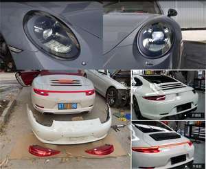 Foe Old 911 Retrofit New 992 delantero OEM parachoques matriz faros a través de la luz trasera <span class=keywords><strong>GT</strong></span> S accesorios circundantes - Product Image 2