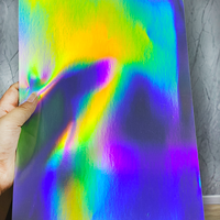 Feuilles d'autocollants de coquille d'oeuf d'hologramme auto-adhésifs acryliques matériel d'impression destructible pour des sacs en papier utilisés comme avertissement