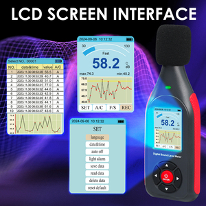 Digital Sound Level Meter Datalogger Noise Tester 43,000 Record Capacity Visual Alarm <b>PC</b> Link Color Screen Home School Noise - Product Image 6