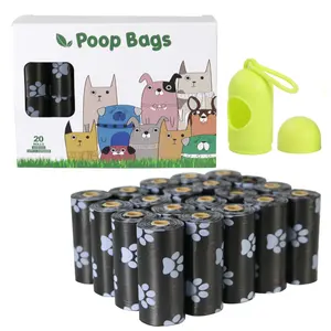 YURUI Best Seller Biodegradable Corn Starch Custom Printed Compostable Disposable Trash Garbage Pet Poo Waste Dog Poop Bag