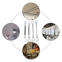 Kits de suspension réglables avec acier inoxydable bidirectionnel avec boucle pince universelle en fil de laiton ressort de crochet de marin suspendu en cuivre