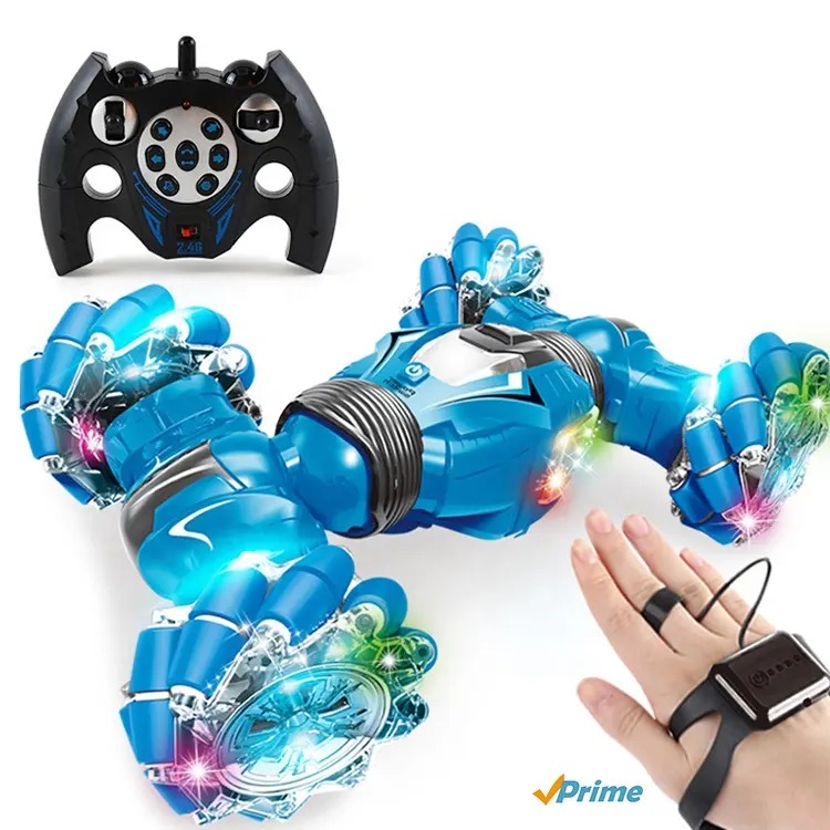 2.4G 360 Stunt Rolling Radio Control Car Toy Remote Control RC Car Double Side Running Newest Gesture Hand Watch Control