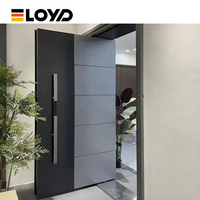 Meilleure vente Porte de sécurité moderne et luxueuse en acier inoxydable à axe central Nouveau design Style français pour l'extérieur