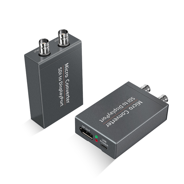 SDI to DisplayPort Video Converter Digital Signal Conversion Adapter for Camera Monitor Broadcasting Display Devices