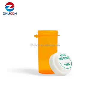 Hot bán 16dr ngón tay cái xuống nắp lọ nhựa dược Pill chai childproof lọ với nắp đảo ngược - Product Image 4