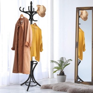 <span class=keywords><strong>Perchero</strong></span> de pie de madera, soporte para paraguas, colgador de abrigos, ropa, sombreros, bolsas para sala de estar, dormitorio, Oficina - Product Image 4