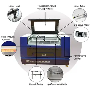 ARGUS 100W CO2 Máquina De Corte A Laser Para Couro Contraplacado De Madeira Acrílico Bill Billboard Fazendo Gravura A Laser