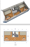 Maison préfabriquée Airbnb, Kit de cabane, Maison en A, Maison modulaire préfabriquée, Mini-maison mobile