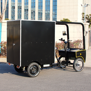 Vélo à 4 roues à gros pneus à vendre Quadricycle de transport Vélo adulte à forte charge 4 roues Tricycle <span class=keywords><strong>électrique</strong></span> de transport avec cabine - Product Image 1