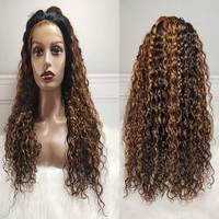 Perruques P4 27 avec mèches couleur piano, Perruque Lace Front couleur piano avec mèches, pré-épilée avec baby hair, Dentelle suisse HD transparente