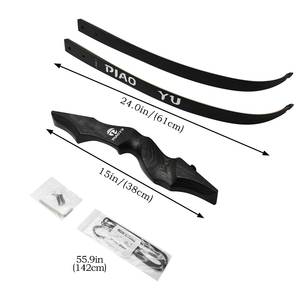 Arco Ricurvo Piaoyu Lingyun con Opzioni di Peso di Trazione 25-60 libbre, Impugnatura in Laminato ad Alta Densità per Tiro con l'Arco e Tiro al Bersaglio - Product Image 4