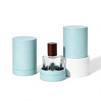 Boîte Cadeau Cylindrique Ronde en Carton avec Impression de Logo Personnalisé, Embossage, Emballage de Flacon de Parfum, Boîte en Papier de Luxe pour Parfum