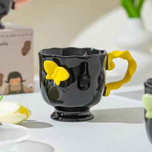 Personalized Design Three-Dimensional Butterfly Luxury Multi Color Food Safe Ceramic Coffee Mug 301-400ml Sustainable Wedding - Product Image 5