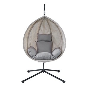 Sillón Colgante de Hierro Moderno Personalizado para Jardín/Patio, Cesta Colgante Metálica, Columpio, Nueva <span class=keywords><strong>Hamaca</strong></span> <span class=keywords><strong>Reclinable</strong></span>, Sillón Mecedor para Balcón Exterior - Product Image 5