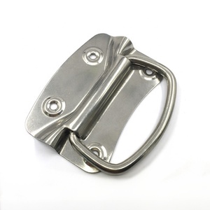 Chrome mạ xử lý chuyến bay trường hợp phụ kiện phần cứng lõm Xử Lý Hành Lý Trường hợp thép không gỉ xử lý - Product Image 2