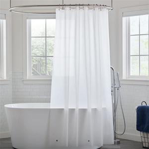 Lightweight <strong>Waterproof</strong> Shower <strong>Curtains</strong> for Bathroom with Magnets and Rustproof Grommets Clear Shower Liner - Product Image 4