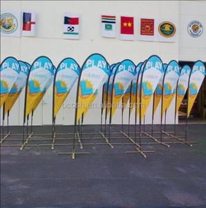 Tùy chỉnh logo & hình dạng thiết kế khuyến mại bãi biển Cờ biểu ngữ vải cờ quảng cáo - Product Image 5