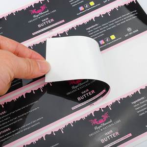 Etiquetas Adhesivas de Vinilo Acrílico Impresas Personalizadas con Estampado Dorado, Resistentes al Agua, para Logotipos, Cremas para el Cabello, Cremas para Ojos, Cosméticos - Product Image 4