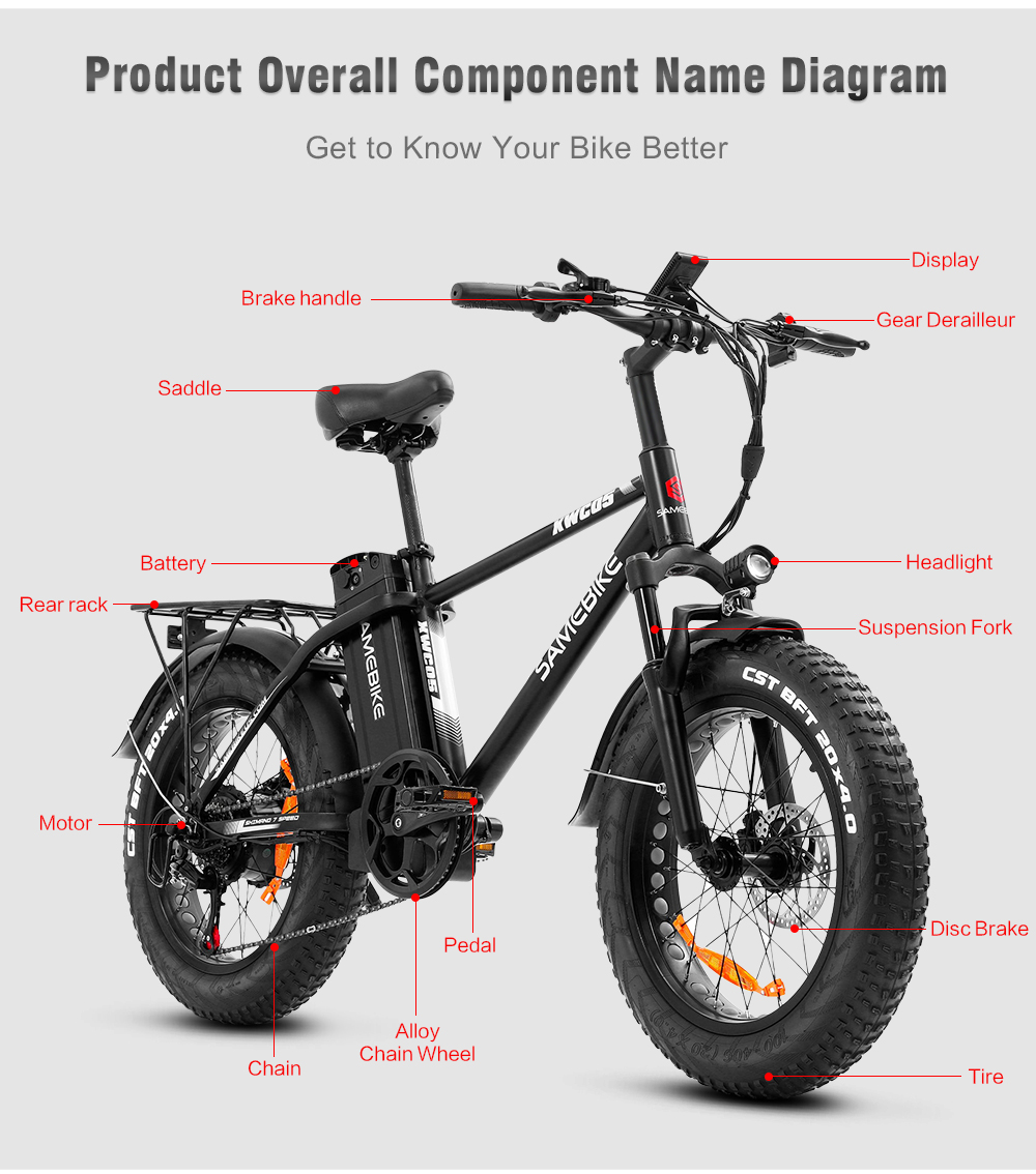 SAMEBIKE XWC05 750W electric bike for adults4