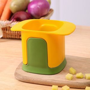 Cortador de Verduras Multifuncional de Acero Inoxidable, Manual, para Patatas, Zanahorias, Pepinos, Jamón, en Cubos - Product Image 2