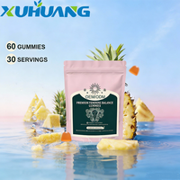 Complément alimentaire à base de plantes personnalisé OEM/ODM, vitamines C, B6, B12, gommes premium pour l'équilibre féminin, probiotiques pour femmes