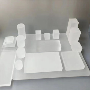 Transparent Thickened <b>Acrylic</b> Board Frosted Transparent Board Light Guide Plate Round Rod Cylindrical Sandblasted <b>Block</b> - Product Image 2