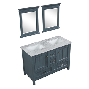 Meuble-lavabo de salle de bain luxueux en bois massif et contreplaqué avec double vasque, bleu antique, résistant à l'eau, fabriqué au Vietnam - Product Image 4