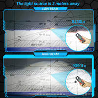 Lentille de projecteur de brouillard LED matricielle étanche de 2 pouces 6000K avec lumière laser LED pour voiture